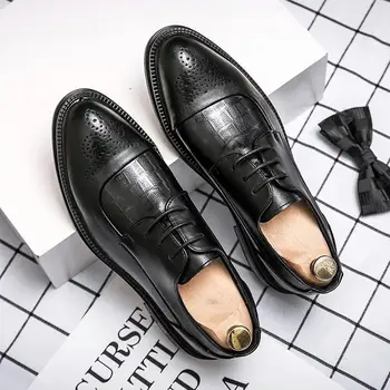 Мужская обувь 2023, Весенняя новинка, мужская кожаная обувь в деловом стиле, повседневная обувь для папы из натуральной кожи, мужская свадебная обувь, молодежная