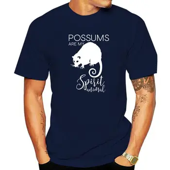 Мужские футболки Possum Spirit Animal J000461 С принтом на футболке, Рождественская одежда, Эстетичный Европейский хлопок в стиле Фанк 0