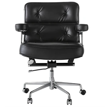 На складе в ЕС TY205A Черный стул Robin из натуральной кожи, офисный компьютерный стул для дома и офиса