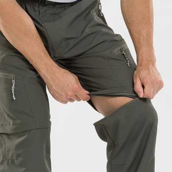 Новые летние мужские быстросохнущие съемные походные брюки, дышащие брюки для спорта на открытом воздухе, кемпинга, треккинга, рыбалки, шорты