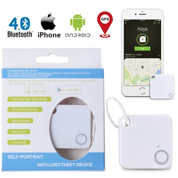 Новый Smart Key Finder Мини Bluetooth GPS Трекер Устройство Автосигнализации Плитка Бумажник Ключи Сигнализация Локатор в режиме реального времени Дети Домашние Животные Трекер 0