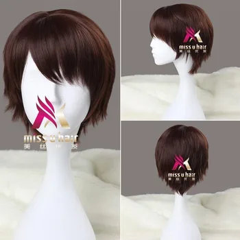 Новый натуральный аниме короткий прямой парик парик из синтетических волос косплей с бахромой лолиты парики для женщин + парик touca