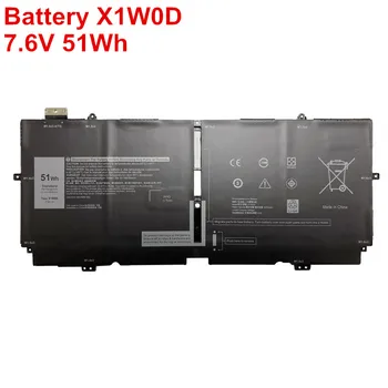 Новый Перезаряжаемый Аккумулятор для ноутбука X1W0D 7,6 V 51Wh 6710mAh Оригинальный OEM Для Ноутбука Dell XPS 13 9310 Серии 2-в-1 DD9VF 0FDRT 0