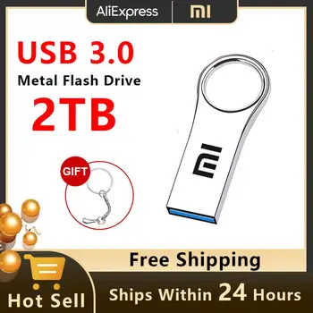 Новый Флэш-Накопитель XIAOMI USB3.0 2 ТБ Высокоскоростной Флеш-Накопитель 1 ТБ Металлический Водонепроницаемый Usb-Накопитель Memory Stick для Компьютерного Устройства Хранения данных 0