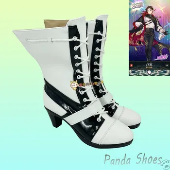 Обувь для косплея Nu Carnival Yakumo, аниме-игра, потому что Длинные ботинки, обувь для косплея Nu Carnival Yakumo, реквизит для костюмов на Хэллоуин