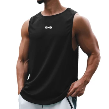 Одежда Gym Warriors, Летняя Сетчатая рубашка без рукавов для бодибилдинга, мужская Быстросохнущая майка для фитнеса, Мужской Спортивный жилет-стрингер