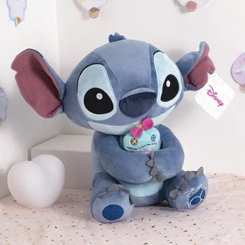 Оригинальные плюшевые игрушки Disney Stitch аниме Kawaii Мультяшная подушка с плюшевой куклой Подарки на День рождения для ребенка 0