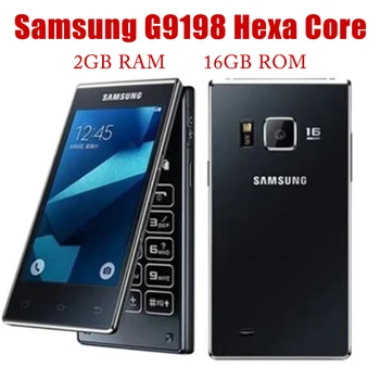 Оригинальный Samsung G9198 Hexa Core 3,9 “Dual Sim 2 ГБ ОЗУ 16 ГБ Пзу LTE 4G 16MP Камера 1080P Android Мобильный Флип Разблокированный Сотовый Телефон