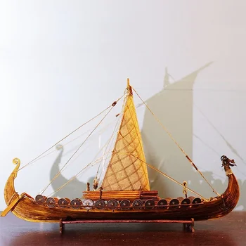 Парусная лодка в деревянных масштабах Корабль в деревянных масштабах 1/50 Кораблей Викингов Масштабная сборка Модели корабля