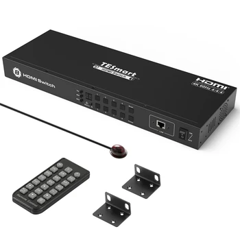 Переключатель видеомикшера TESmart HDMI 8 x 1 с матричным переключателем HDCP2.2 4k60hz HDMI-переключатели