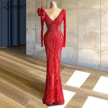 Платья знаменитостей с тяжелыми кристаллами, расшитые бисером, Элегантные вечерние платья Robe De Soirée Femme, вечерние платья 2022 года, женское вечернее платье для выпускного вечера