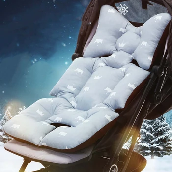 Подушка для сиденья детской коляски, чехол для стульчика для кормления на открытом воздухе, Мягкий Удобный Матрас для тележки для новорожденных, коврик для детской коляски Утолщенный
