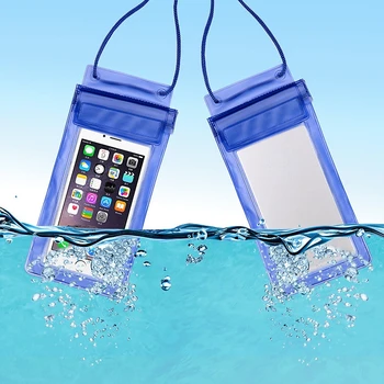 Прозрачная Водонепроницаемая сумка для телефона для путешествий на открытом воздухе, Органайзер для телефона для плавания, ПВХ Сумка для телефона на открытом воздухе, Водонепроницаемая сумка для плавания