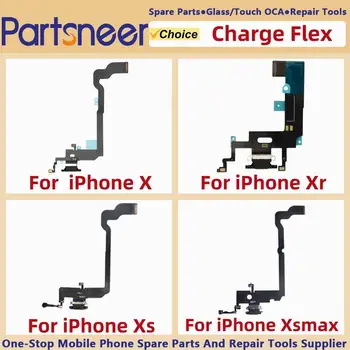Разъем док-станции Совместим с iPhone X /Xs /Xsmax / Xr Порт зарядки Гибкий кабель - Замена порта для наушников /Микрофона /Антенны