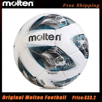 Расплавленный футбольный мяч F5A-ND500 Официальный футбольный мяч из искусственной кожи, сшитый вручную для соревнований и тренировок, Износостойкий универсальный футбольный мяч и аксессуары