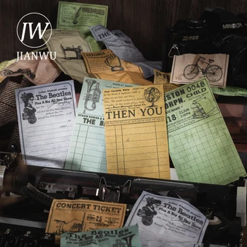 Серия записей времени JIANWU на 30 листах, винтажный функциональный материал, блокнот для заметок, креативный декор из ненужного журнала 