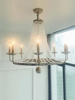 Старинные Золотые металлические люстры, Железный кухонный подвесной светильник для гостиной, Промышленный домашний декор в стиле ретро в деревенском стиле, светильник для дома