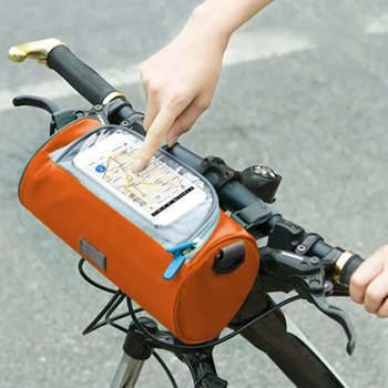 Сумка для велосипедного руля, сумка-органайзер для велосипедной рамы, MTB, водонепроницаемые сумки для телефонов, сумки с сенсорным экраном, велосипедные Аксессуары