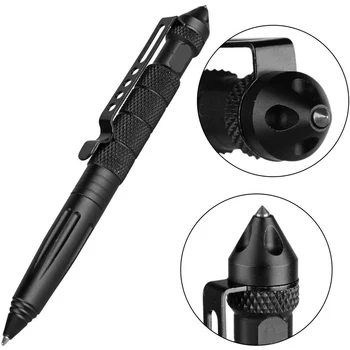 Тактическая ручка Многофункциональная мини-карманная противоскользящая ручка Портативный инструмент для выживания в походах на открытом воздухе 0