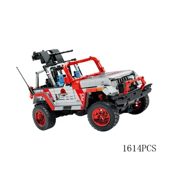 Технический Строительный блок Car Monsters Orv Масштаб 1:14 Jurassic 4x4 Jeeps Wranglers 2,4 ГГц Автомобиль с Дистанционным управлением Brick App Rc Игрушка