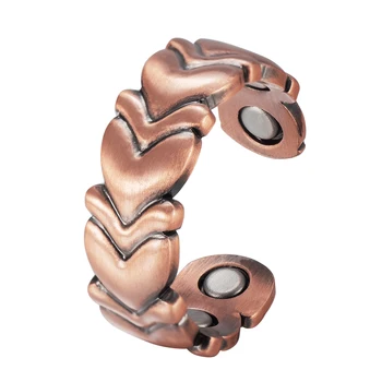 Укрепляет здоровье суставов, облегчает артрит. Женское кольцо с медным магнитом: элегантный, заботливый подарок, излучающий изящество.