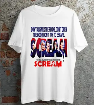 Футболка Scream с постером фильма ужасов 