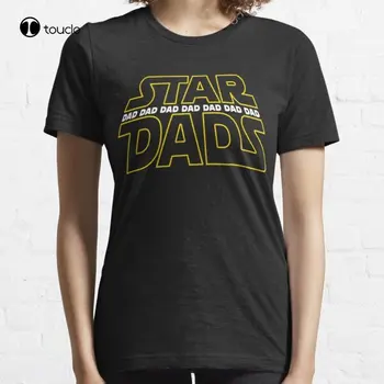 Футболка Star Dads For Super Dad на заказ Aldult Teen, унисекс, футболка с цифровой печатью, модная забавная новинка Xs-5Xl 0