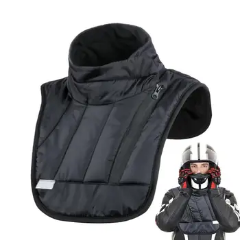 Хлопковый мотоциклетный воротник-нагрудник для защиты шеи согревает и защищает черную ветрозащитную грелку для шеи для активного отдыха