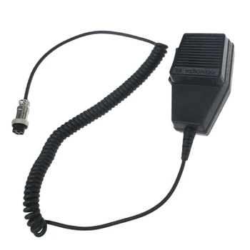 Черный микрофон CB с 4-контактным разъемом, микрофонный динамик для Cobra, для Superstar, для Uniden, для Audioline Radio, легко заменяемый