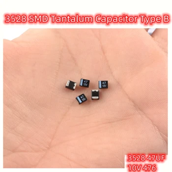2шт 3528 SMD Танталовый конденсатор Тип B Черный 47 МКФ 10 В 476 В 1