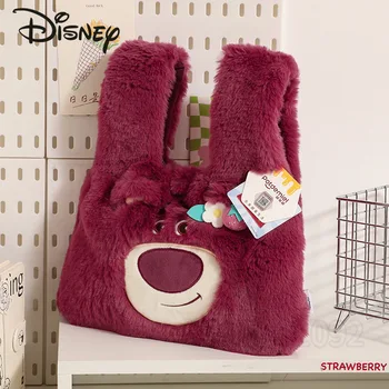 Disney Chichiti Новая женская сумка люксового бренда, женская плюшевая сумка, Мультяшная милая 3D женская сумка, большая емкость, высокое качество 1