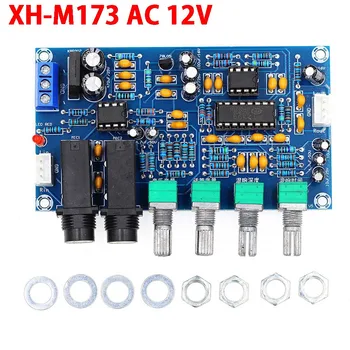 XH-M173 Плата микрофонного усилителя с двойной реверберацией караоке, трансформатор переменного тока двойной мощности 6 В 20 В переменного тока 12 В 1