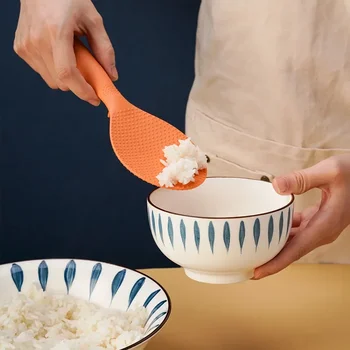Бытовая креативная рисовая ложка с антипригарным покрытием, может выдерживать рисовую ложку, Плита Пластиковая, Простые практичные инструменты для кухни 1