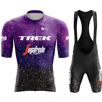 Велоспорт Mtb TREK Брюки Мужские Профессиональная рубашка Джерси Pro 2024 Одежда Команды Летняя мужская форма Мужская одежда Спортивная одежда Комплект нагрудников 1