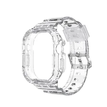 Модный Цветной Прозрачный Чехол для Часов Apple iWatch S8 Ultra Strap Smart Replacement Watch 49 мм Чехол для Часов 1
