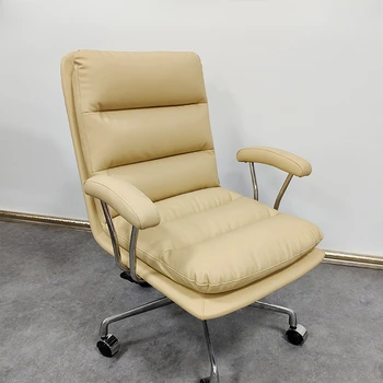 Офисные кресла для макияжа на колесиках, подушка для медитации, глубокое кресло, Кожаные офисные стулья, табуретки, мебель для спальни Silla Para Oficina 1