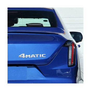 2 ШТ 4MATIC Серебристый автомобильный значок на двери багажника, крыло, бампер, наклейка, эмблема, Клейкая лента, замена наклейки для Mercedes-Benz 2