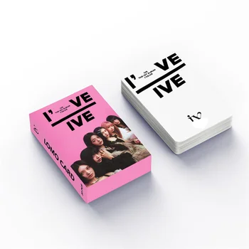 55 Карточек В наборе IVE THE 1ST ALBUM LOMO Card Фотокарточка Альбомная Открытка Женская группа Eleven Фанатская открытка Подарочная печать Wonyoung LIZ KPOP 2