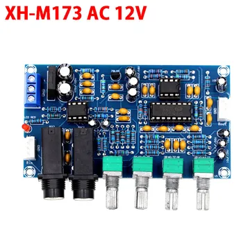 XH-M173 Плата микрофонного усилителя с двойной реверберацией караоке, трансформатор переменного тока двойной мощности 6 В 20 В переменного тока 12 В 2