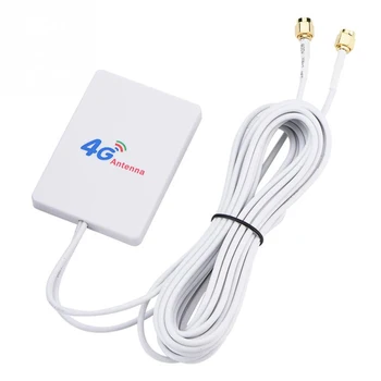 Белый вертикальный усилитель сигнала SMA 28DBI, внешняя антенна LTE, антенна TS-9, широкополосный двойной мобильный маршрутизатор 4G 3G, сеть WIFI 2