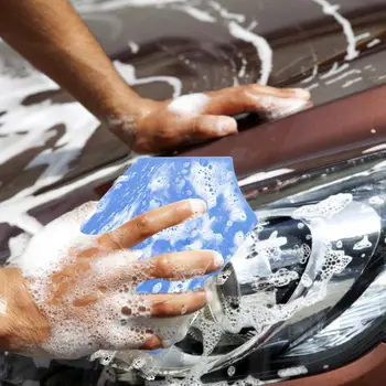 Губка для чистки автомобиля Мягкая Губка для мытья автомобиля с защитой от царапин Дышащая Большая Губка Удобные Аксессуары для автомойки 2
