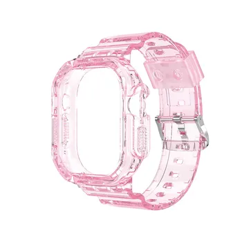 Модный Цветной Прозрачный Чехол для Часов Apple iWatch S8 Ultra Strap Smart Replacement Watch 49 мм Чехол для Часов 2