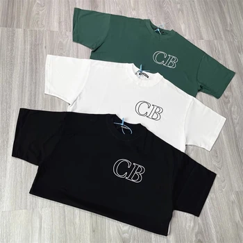 Новое 
 Черные футболки Cole Buxton для мужчин и женщин, повседневная простая футболка с полым логотипом CB с коротким рукавом Harajuku 2