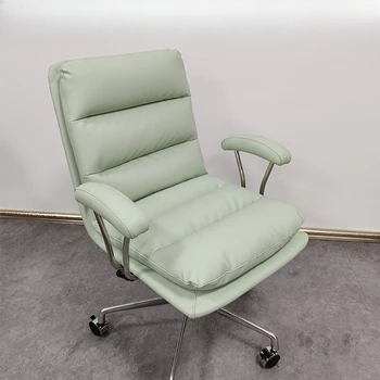 Офисные кресла для макияжа на колесиках, подушка для медитации, глубокое кресло, Кожаные офисные стулья, табуретки, мебель для спальни Silla Para Oficina 2