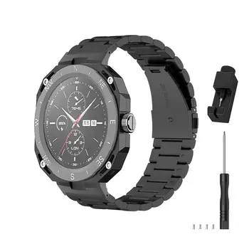 Сменный ремешок для часов из нержавеющей стали, совместимый с браслетом Huawei Watch Gt Cyber С инструментом для снятия 2