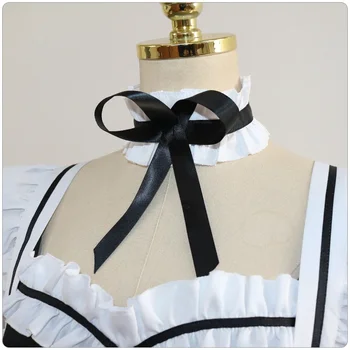 2022 Черные Милые Костюмы горничной Лолиты Девушки Женщины Прекрасная Униформа для косплея Горничной Анимационное Шоу Японский Наряд Платье Одежда 3