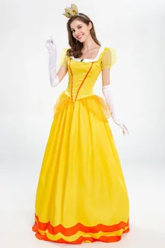 2023 Новое платье принцессы Мэри Пинки, платье королевы вечеринки, Розовый костюм принцессы в цвету персика 3
