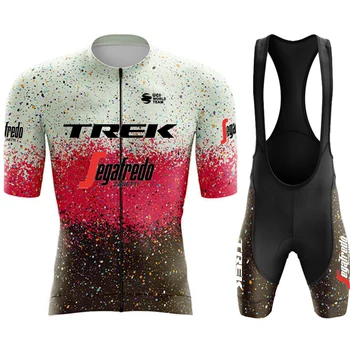 Велоспорт Mtb TREK Брюки Мужские Профессиональная рубашка Джерси Pro 2024 Одежда Команды Летняя мужская форма Мужская одежда Спортивная одежда Комплект нагрудников 3