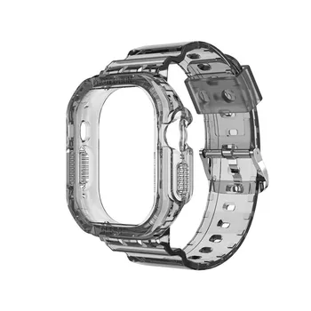 Модный Цветной Прозрачный Чехол для Часов Apple iWatch S8 Ultra Strap Smart Replacement Watch 49 мм Чехол для Часов 3