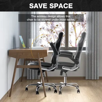 Новое эргономичное кожаное офисное компьютерное кресло 2023 года выпуска с откидывающимися подлокотниками 3